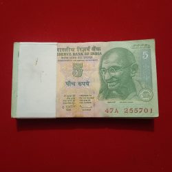 Five Rs Rare Mahatma Gandhi Ji Full Bundle Holy Number 786 Governor D Subbarao Unc Condition Reserve Bank of India 255701