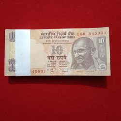 Ten Rs Rare Old Gandhi Ji Full Bundle Governor D Subbarao Year 2009 Reserve Bank of India 845901