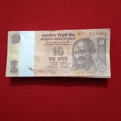 Ten Rs Rare Old Gandhi Ji Full Bundle Governor D Subbarao Year 2011 Reserve Bank of India 611601