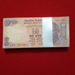 Ten Rs Rare Old Gandhi Ji Full Bundle Governor YV Reddy Year 2008 Reserve Bank of India 991901