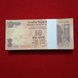 Ten Rs Rare Old Gandhi Ji Full Bundle Governor D Subbarao Year 2011 Reserve Bank of India 687101