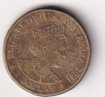 Australia 1 Dollar (Elizabeth II- Donation Dollar) 2021 Rare Commemorative Coloured Coin#R-17