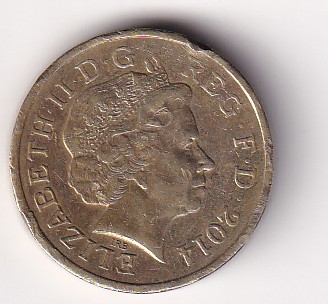 United Kingdom 1 Pound (Elizabeth II Thistle and Bluebell) 2014 Rare Commemorative Coin#R-19