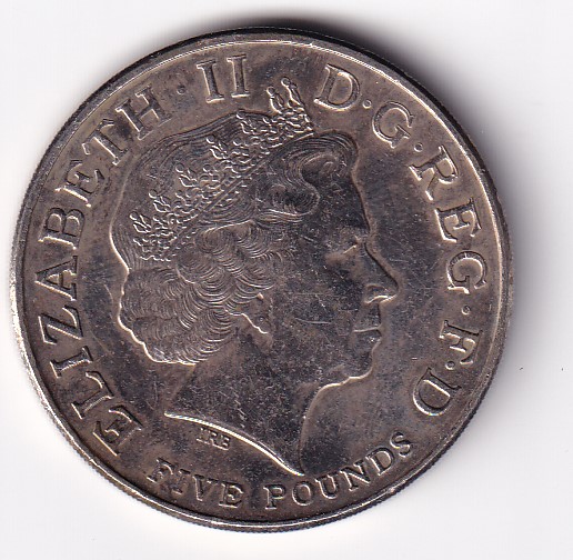 United Kingdom 5 Pounds 2005 - Elizabeth II 4th portrait; Trafalgar Rare (Weight 28.28 g ) Commemorative UNC Coin #R-47