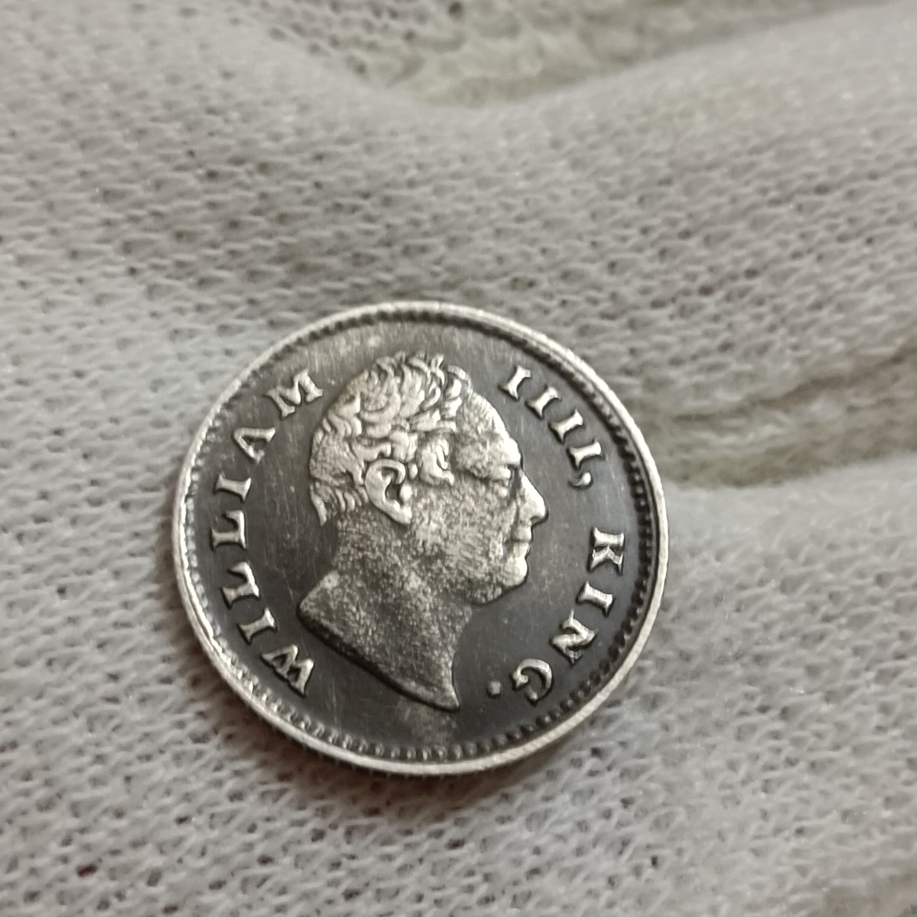 Rare British India William IIII King 1/4 Rupee 1835 Silver High Grade Coin