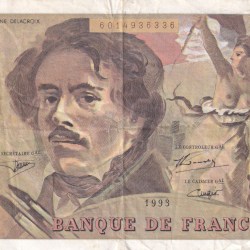 France 100 Francs Delacroix Rare Note #B2