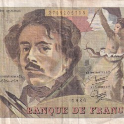 France 100 Francs – Delacroix 1986 Rare Note With Ending 786 Fancy Number