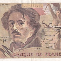 France 100 Francs Delacroix Rare Note #B2
