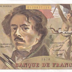France 100 Francs Delacroix Rare Note #B2