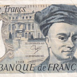 France 50 Francs 1988 Rare Note#B2