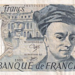 France 50 Francs 1991 Rare Note#B2