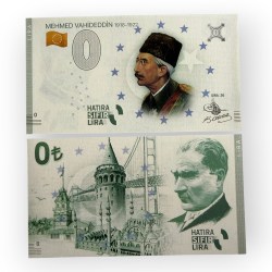 Europe 0 Hatira Sifir Lira Turkey Mehmed Vahideddin Sira 36 Issue Limited and Collectibles Gem UNC Unique and Rare