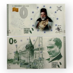 Europe 0 Hatira Sifir Lira Turkey V Mehmed Sira 35 Issue Limited and Collectibles Gem UNC Unique and Rare