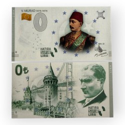Europe 0 Hatira Sifir Lira Turkey Murad 33 Issue Limited and Collectibles Gem UNC Unique and Rare