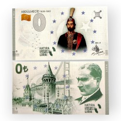 Europe 0 Hatira Sifir Lira Turkey Abdulmecid 31 Issue Limited and Collectibles Gem UNC Unique and Rare