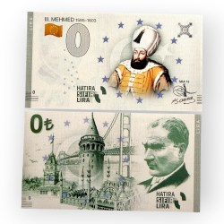 Europe 0 Hatira Sifir Lira Turkey Mehmed 13 Issue Limited and Collectibles Gem UNC Unique and Rare