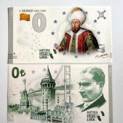 Europe 0 Hatira Sifir Lira Turkey Murad Sira 2 Issue Limited and Collectibles Gem UNC Unique and Rare
