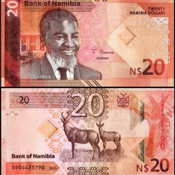 Namibia 20 Namibia Dollars World Banknote 2025 P21 UNC Unique and Rare