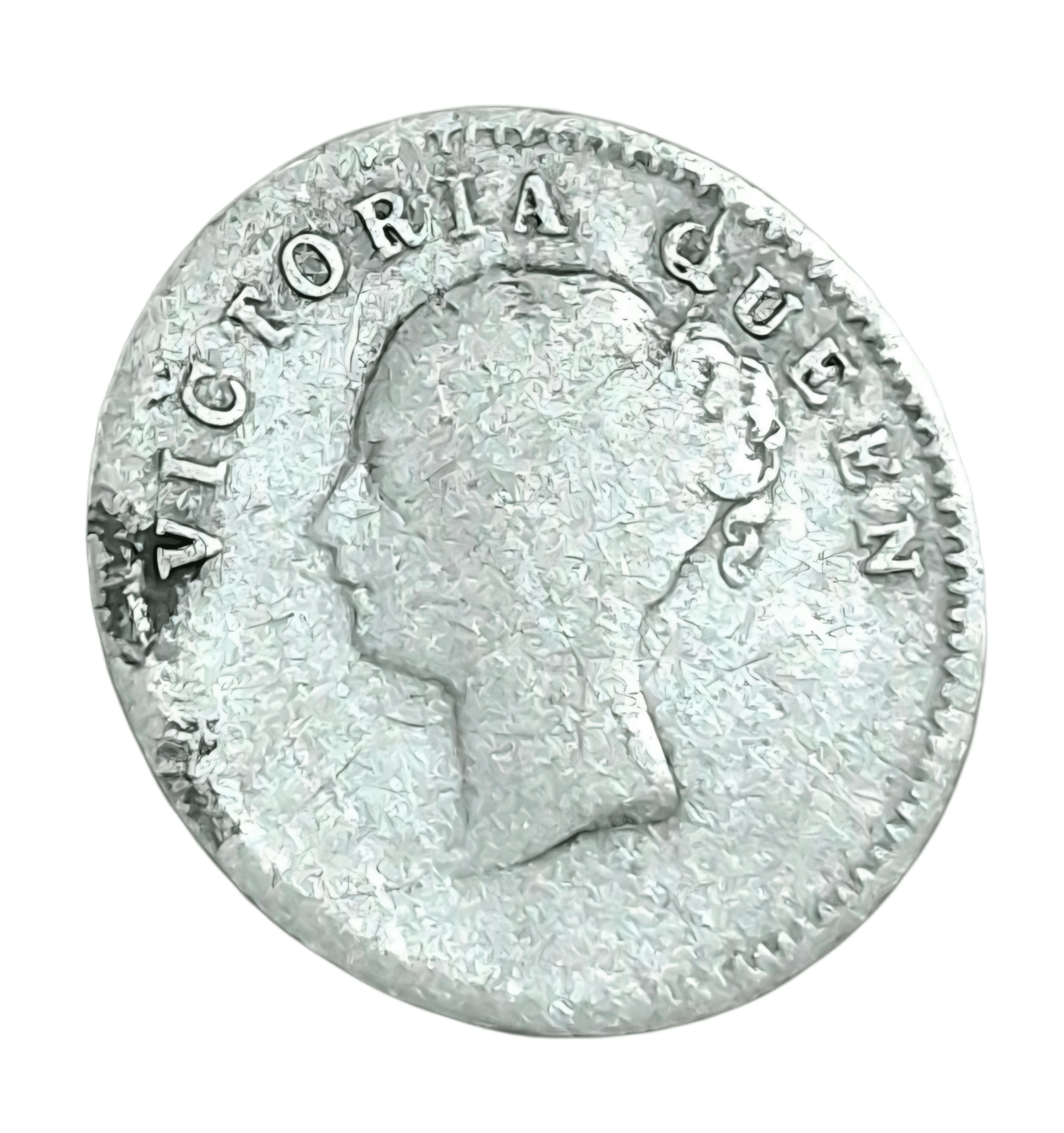 British India Silver 2 ANNA'S Year 1841 "EAST INDIA COMPANY" Queen Victoria CONTINUOUS LEGEND **V. RARE** Collectable Grade.