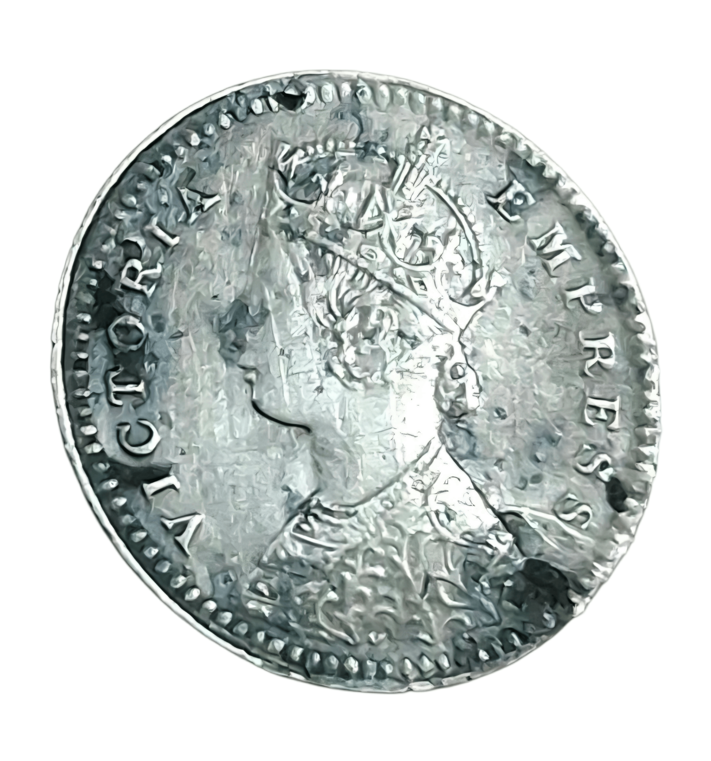 British India Silver 2 ANNAS Year 1890 VICTORIA EMPRESS in Collectable Grade.
