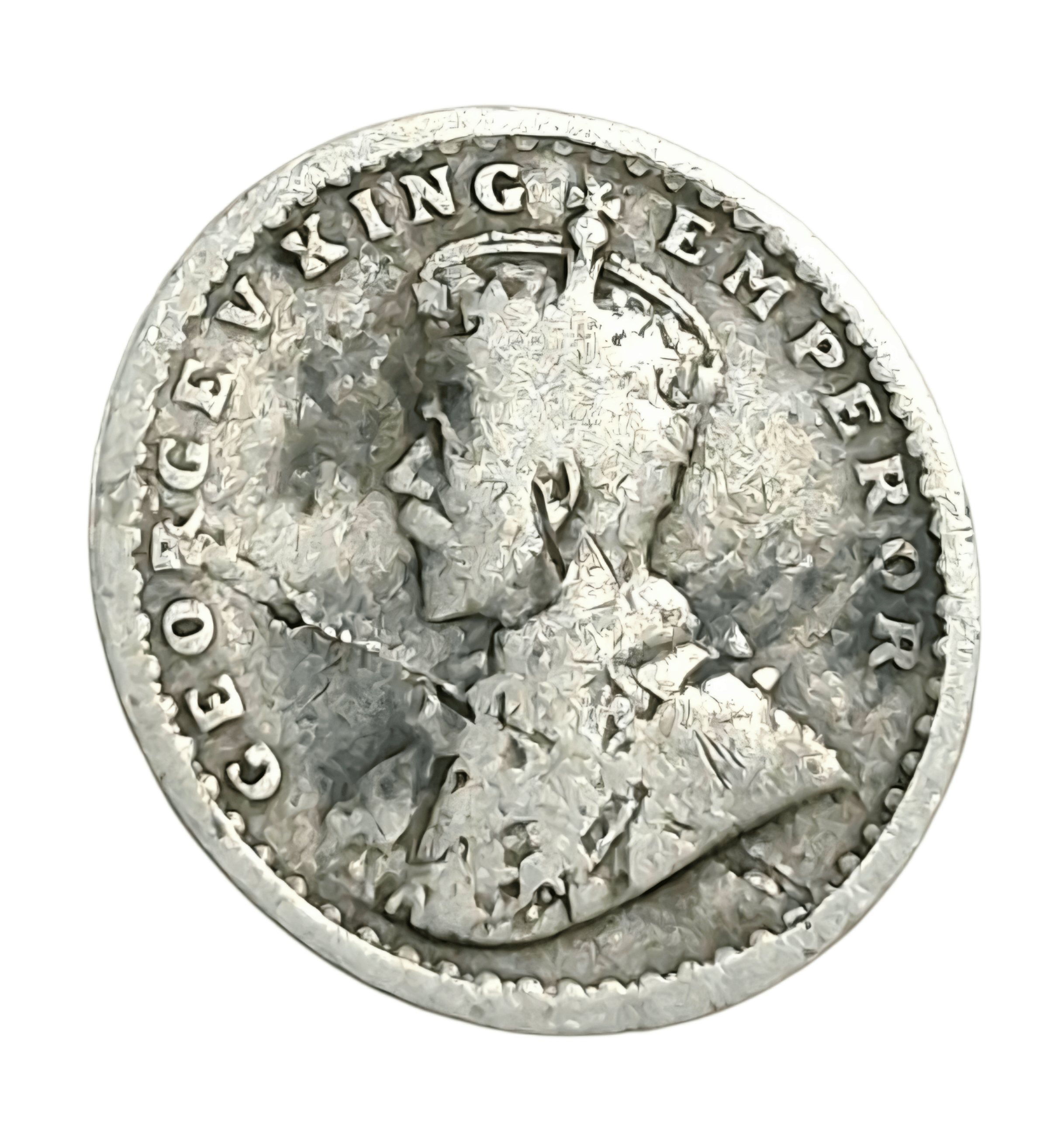 British India Silver 2 ANNAS Year "1911" King GEORGE-V **V. RARE** Collectable Grade.