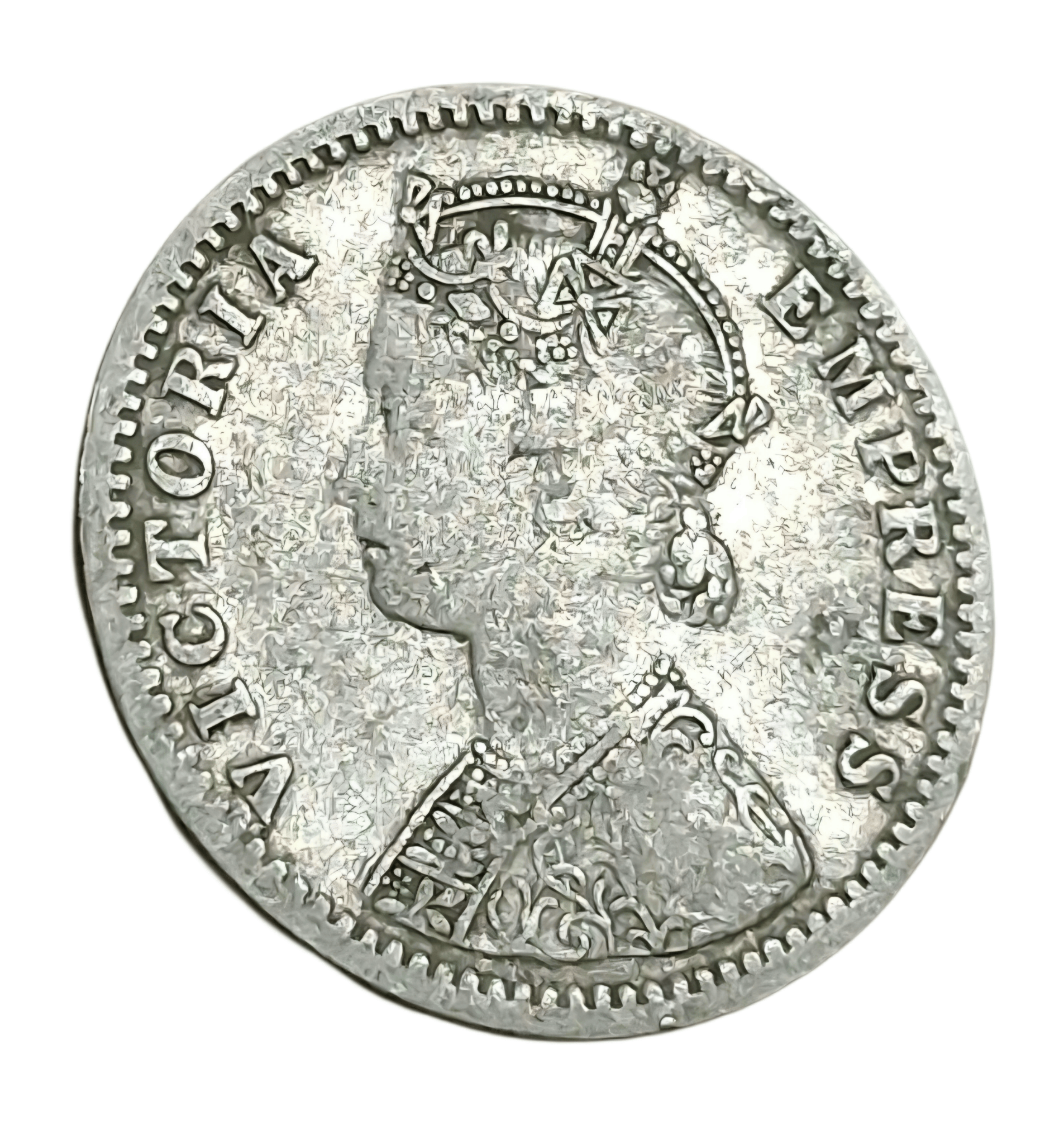 British India Silver 1/4 RUPEE Year 1893 VICTORIA EMPRESS in Collectable Grade.