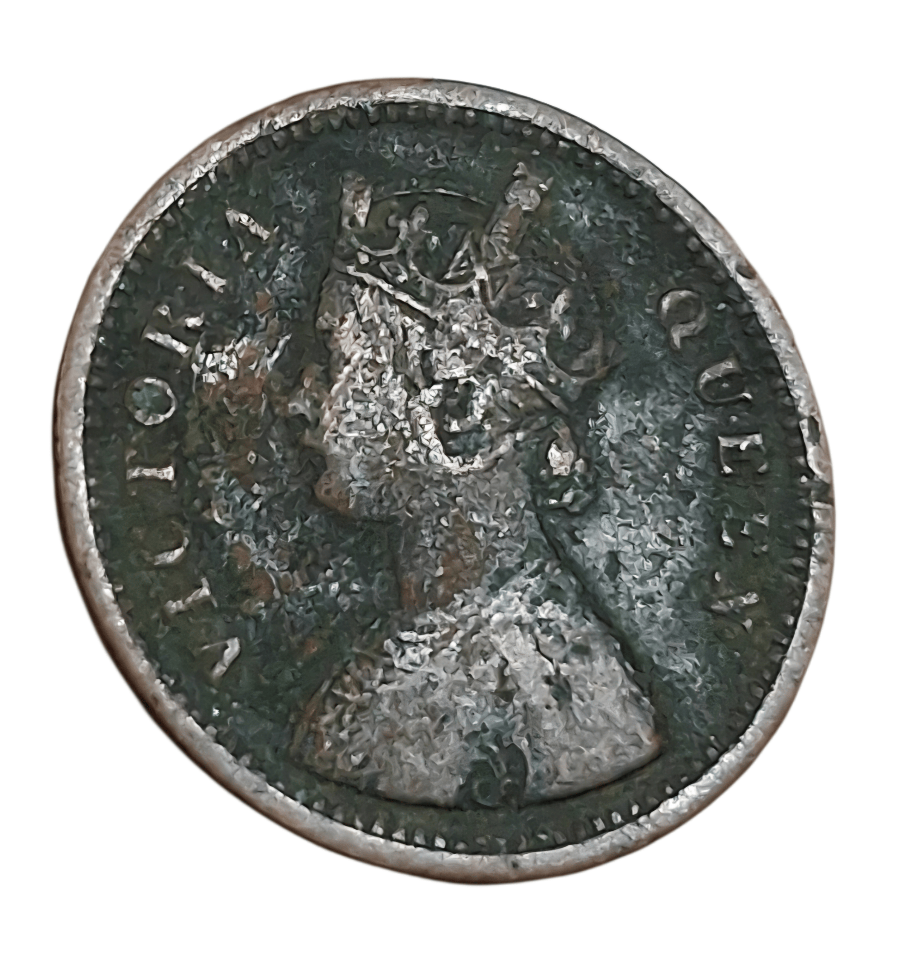 British India Copper 1/2 PICE Year 1862 QUEEN VICTORIA in Collectable Grade.
