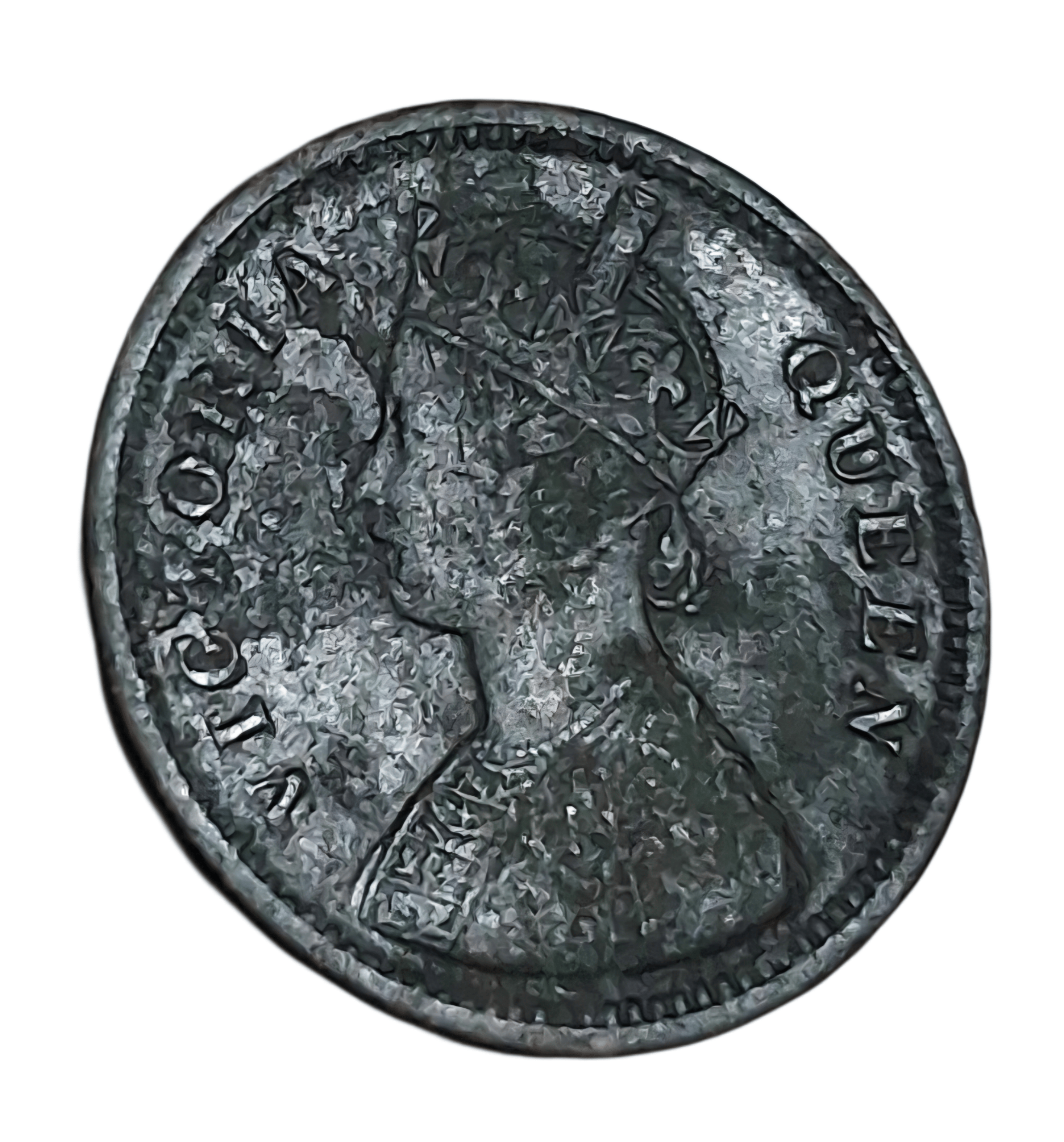 British India Copper 1/2 PICE Year 1862 QUEEN VICTORIA in Collectable Grade.