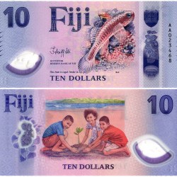 Fiji 10 Dollars World Banknote 2026 UNC Unique and Rare