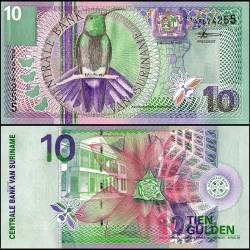 Suriname 10 Gulden World Banknote 2000 P147 UNC Unique and Rare