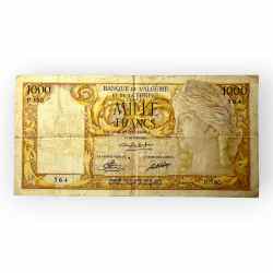 Algeria 1000 Francs Unrecorded Date 25 November 1949 Issue Pick107a Ultra Unique and Rare