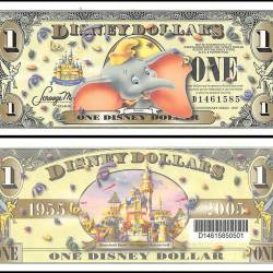 Disney One Dollar UNC Dumbo Ultra Unique and Rare Series 2005