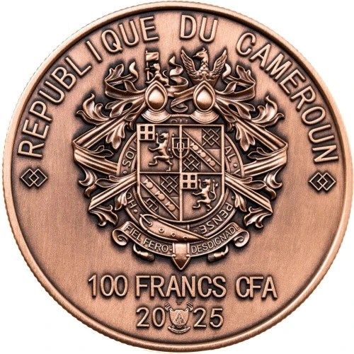 Extremely Rare Item Churchill 100 Francs CFA Proof Coin Year 2025 Issued The Republic of Cameroon